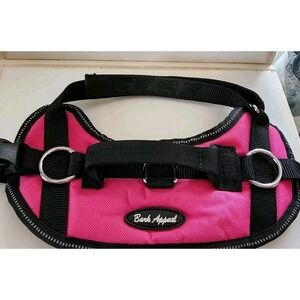 Bark Appeal Dog Harness In Black and Pink Size Small